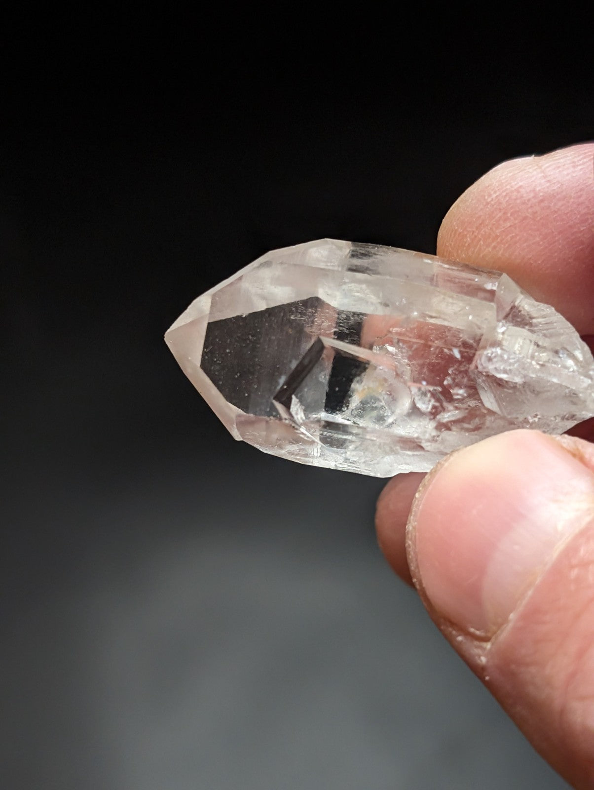 Set of 3 A + Quartz Crystals water clear Garland County Arkansas USA OOAK - Collectibles:Rocks Fossils &