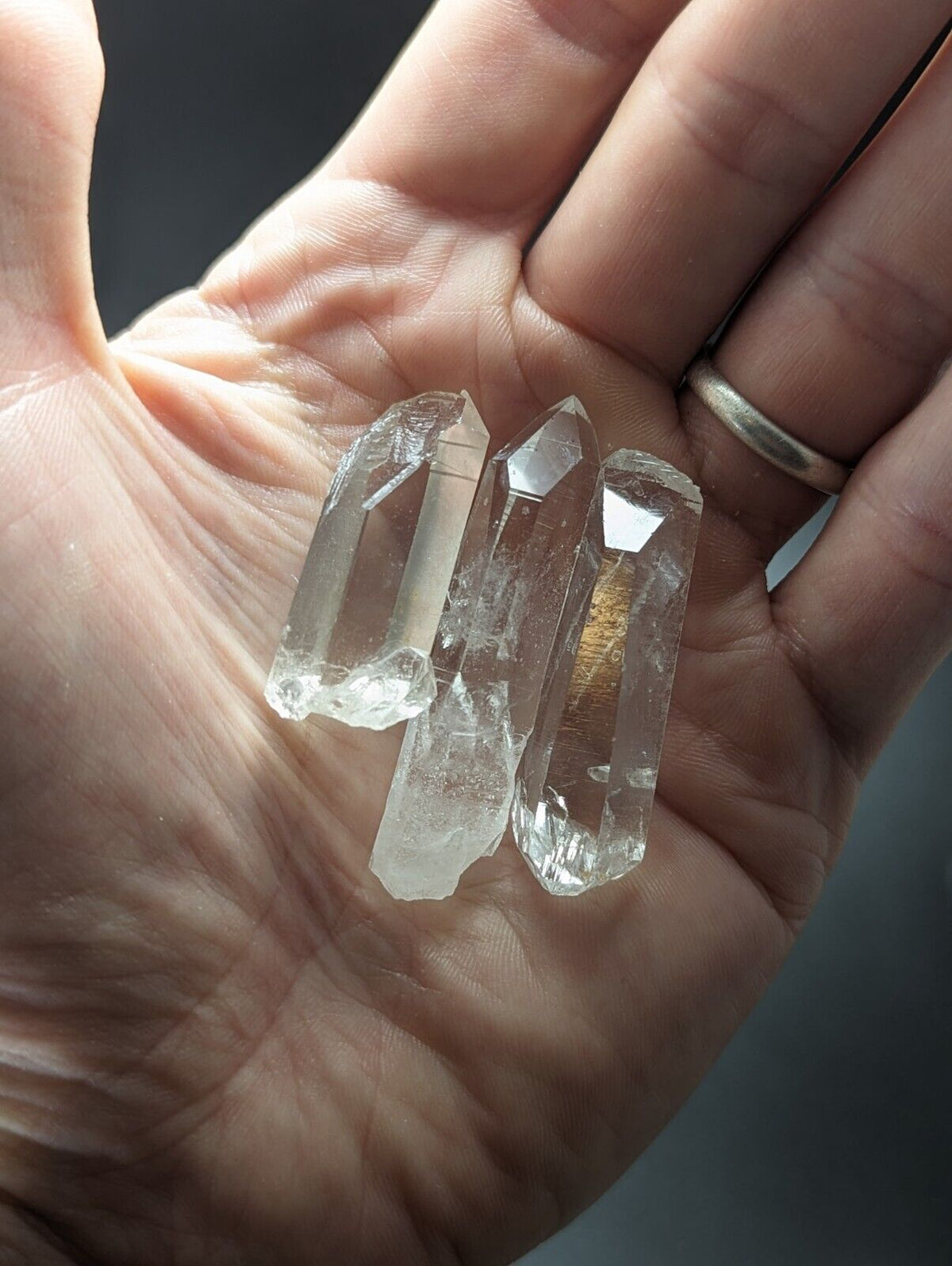 Set of 3 Amazing Quartz Crystals - Montgomery County Arkansas ooak - Collectibles:Rocks Fossils & Minerals:Crystals