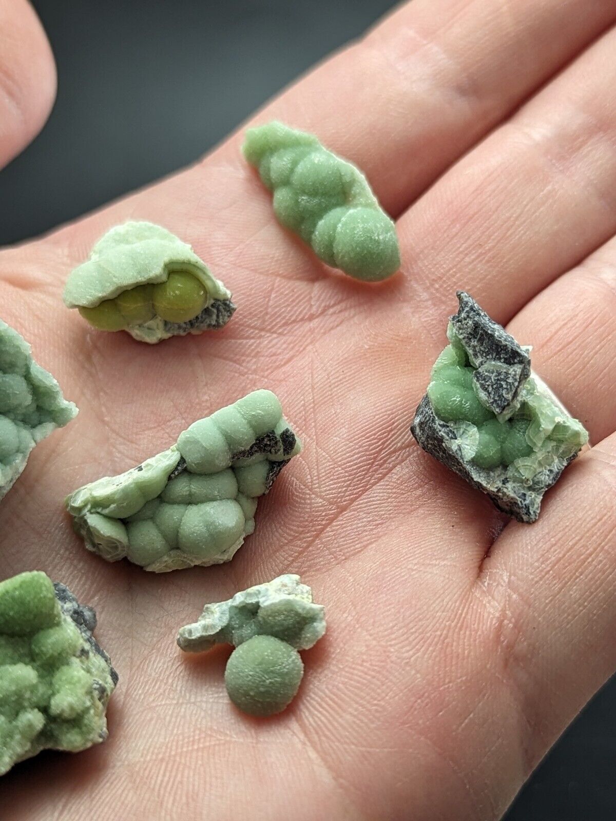 Set of 7 Wavellites - Fantastic Old Stock - Mauldin Mountain Arkansas ooak - Collectibles:Rocks Fossils &