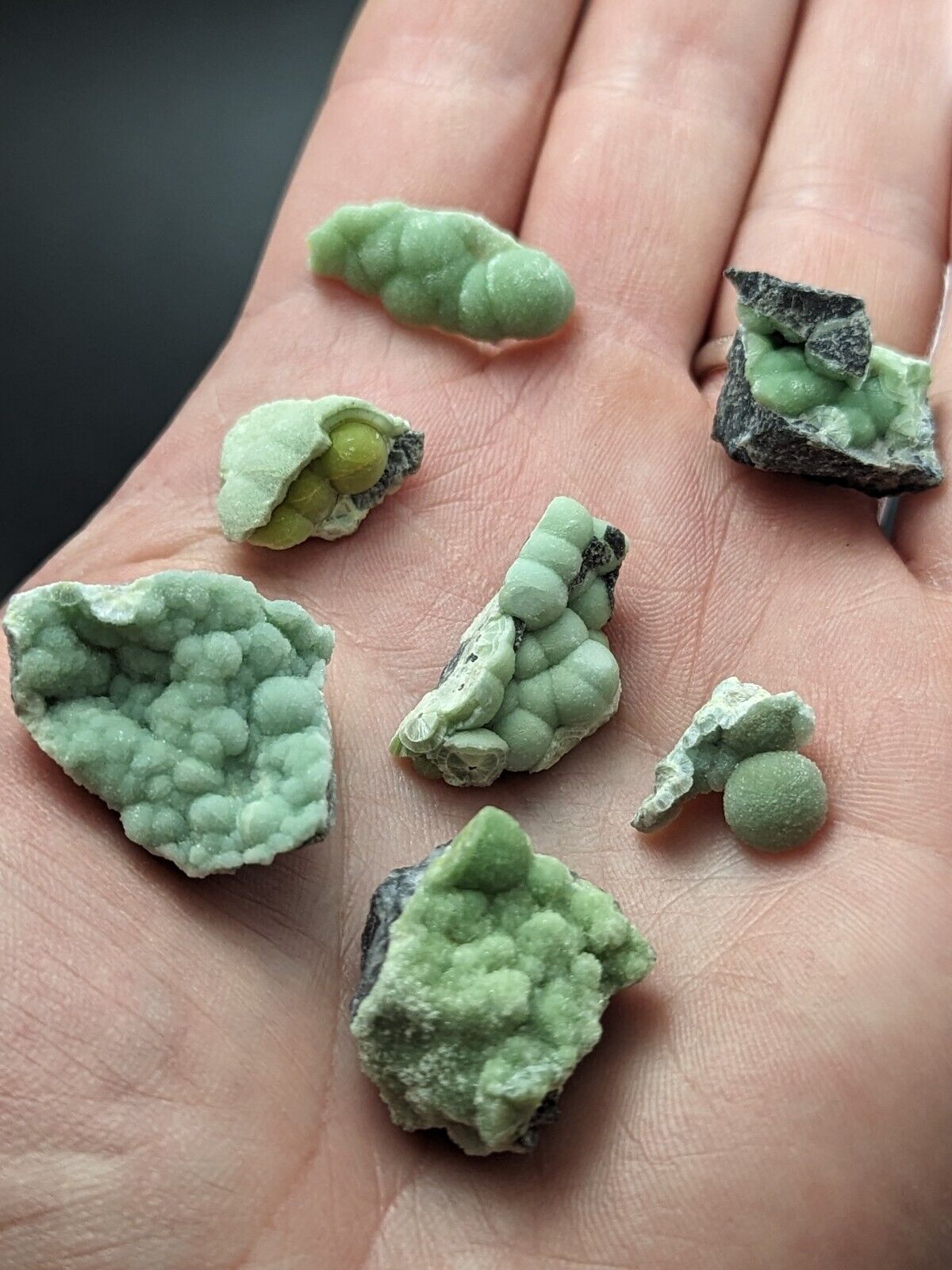 Set of 7 Wavellites - Fantastic Old Stock - Mauldin Mountain Arkansas ooak - Collectibles:Rocks Fossils &