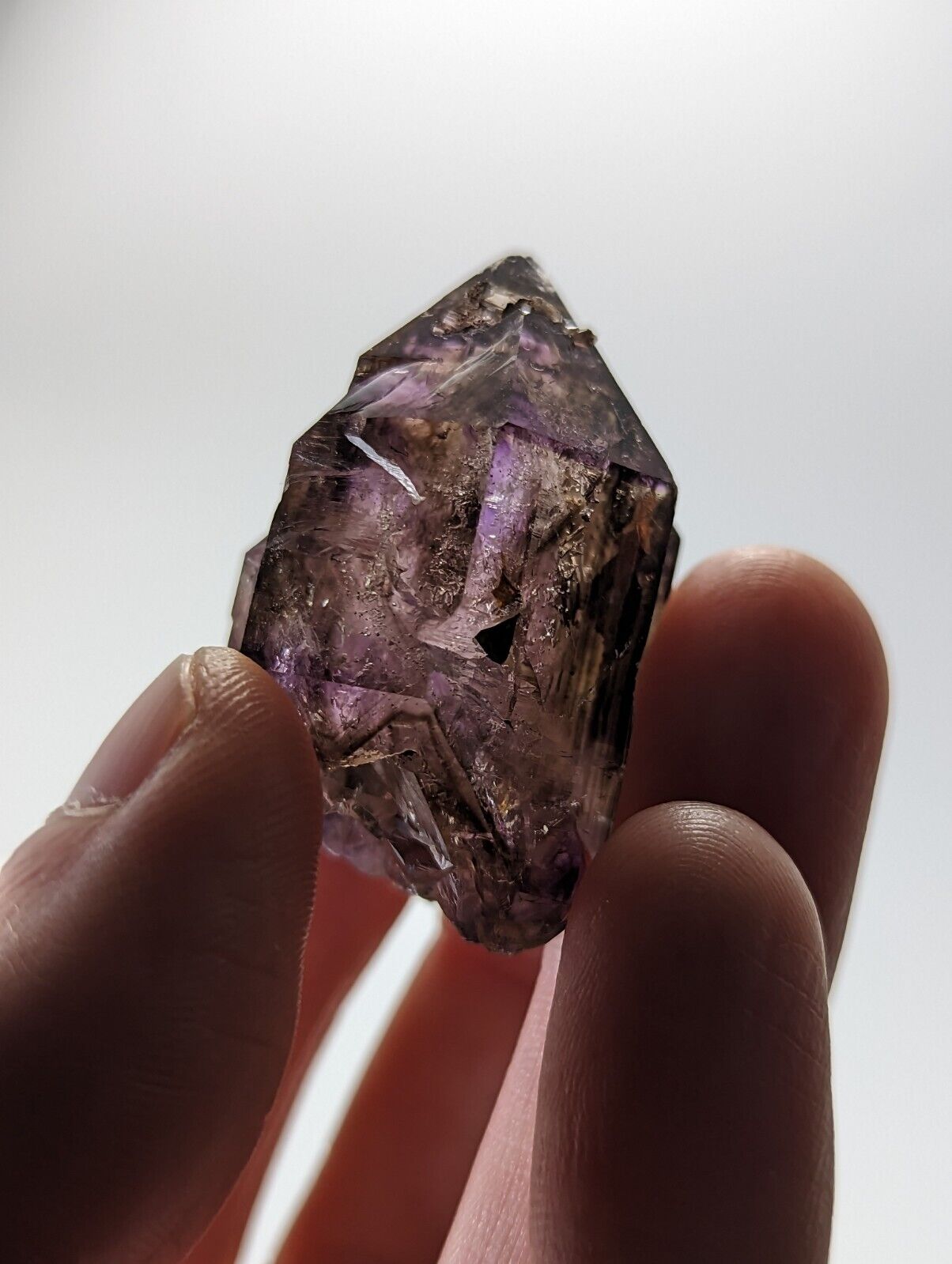 Shangaan Smoky Amethyst Quartz Chimbuku Mine Zimbabwe - Collectibles:Rocks Fossils & Minerals:Crystals Mineral