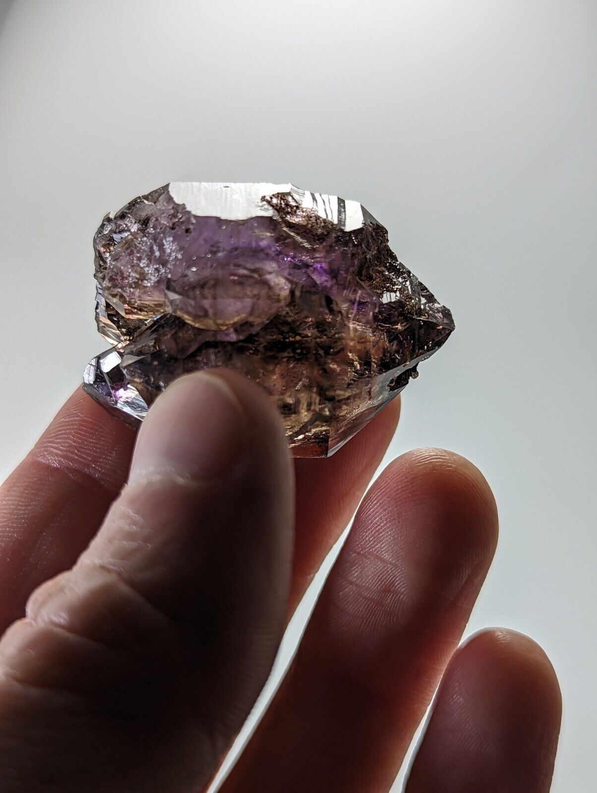 Shangaan Smoky Amethyst Quartz Chimbuku Mine Zimbabwe - Collectibles:Rocks Fossils & Minerals:Crystals Mineral