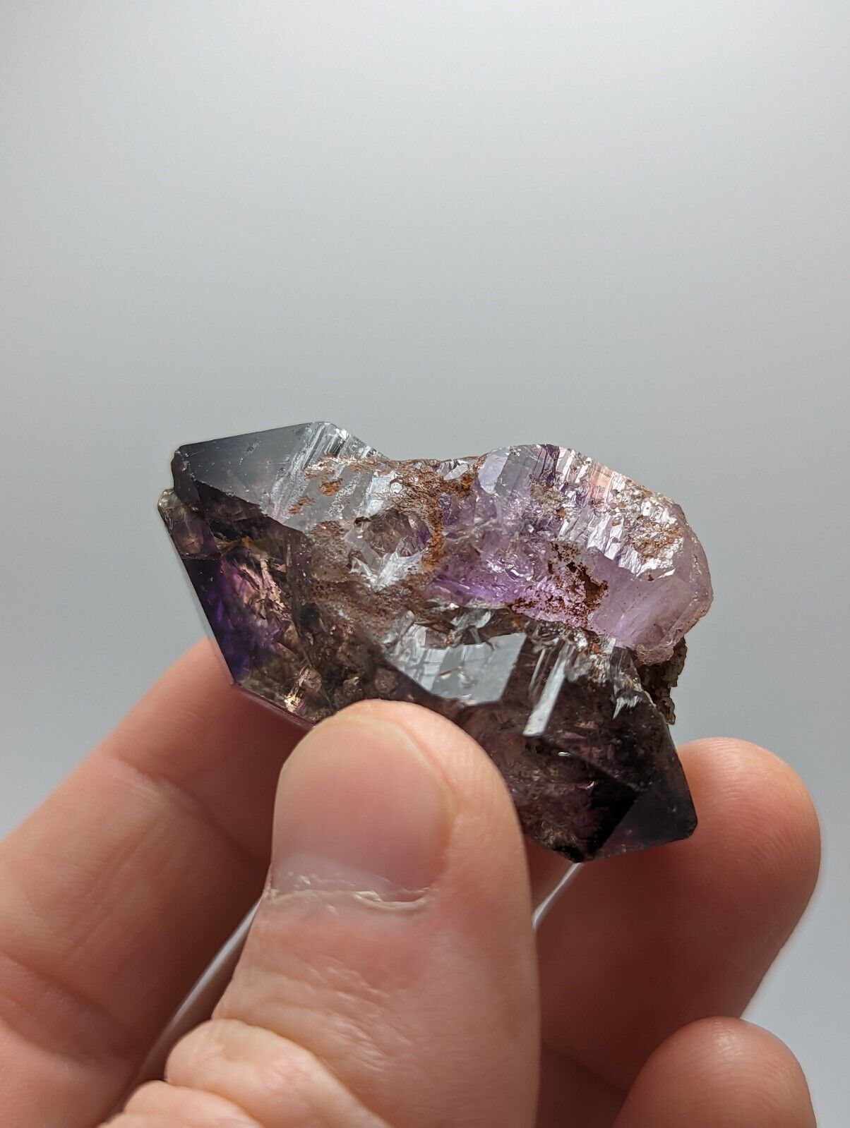 Shangaan Smoky Amethyst Quartz Chimbuku Mine Zimbabwe - Collectibles:Rocks Fossils & Minerals:Crystals Mineral