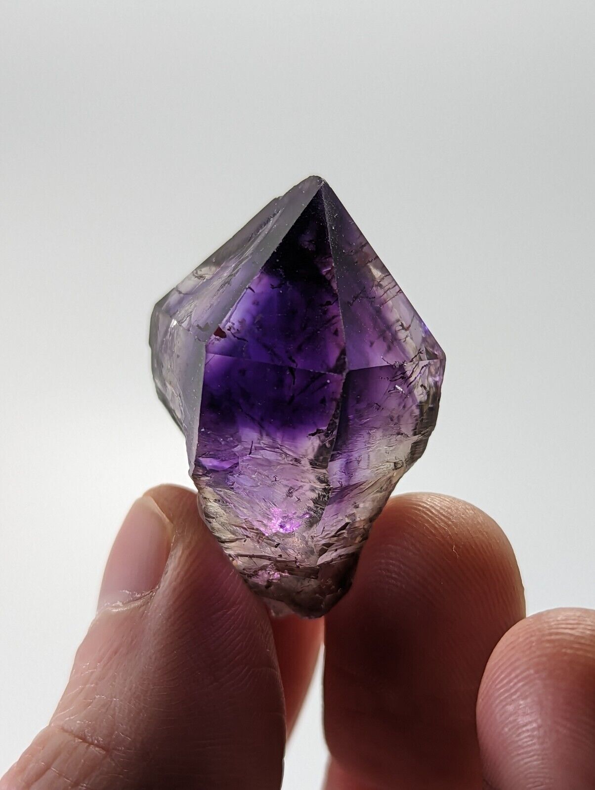 Shangaan Smoky Amethyst Quartz Chimbuku Mine Zimbabwe Hematite Inclusions - Collectibles:Rocks Fossils &