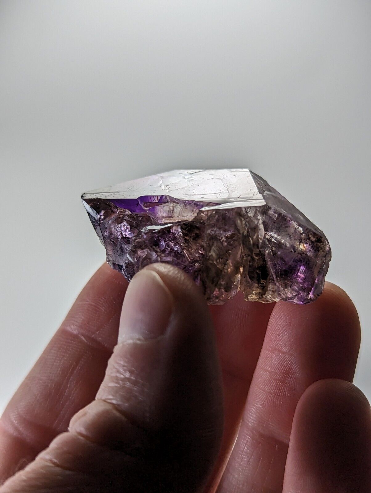 Shangaan Smoky Amethyst Quartz Chimbuku Mine Zimbabwe Hematite Inclusions - Collectibles:Rocks Fossils &