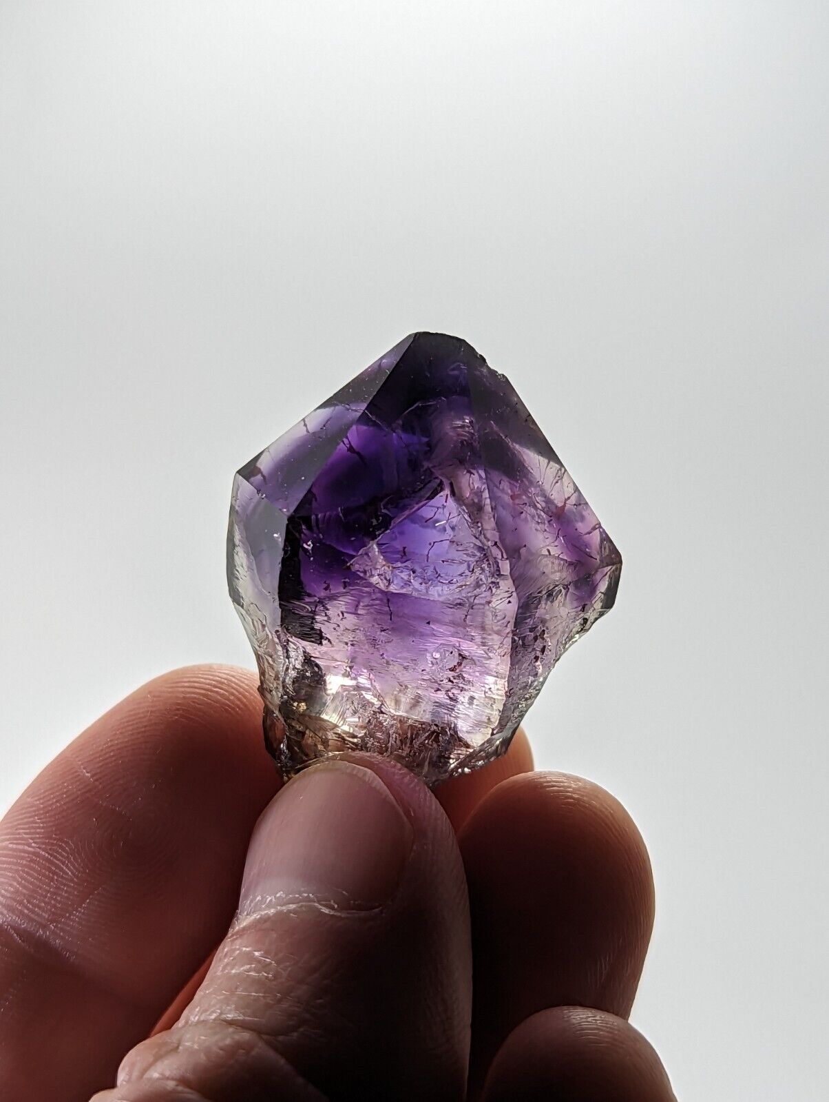 Shangaan Smoky Amethyst Quartz Chimbuku Mine Zimbabwe Hematite Inclusions - Collectibles:Rocks Fossils &