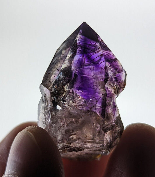 Shangaan Smoky Amethyst Quartz Chimbuku Mine Zimbabwe Hematite Inclusions - Collectibles:Rocks Fossils &