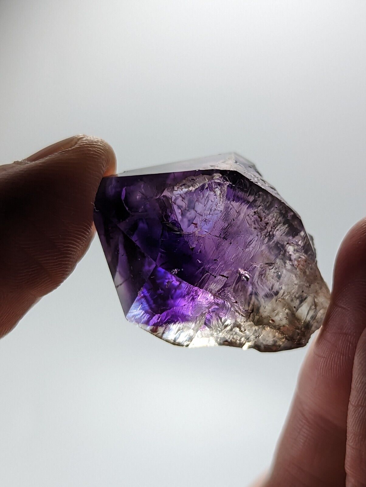 Shangaan Smoky Amethyst Quartz Chimbuku Mine Zimbabwe Hematite Inclusions - Collectibles:Rocks Fossils &