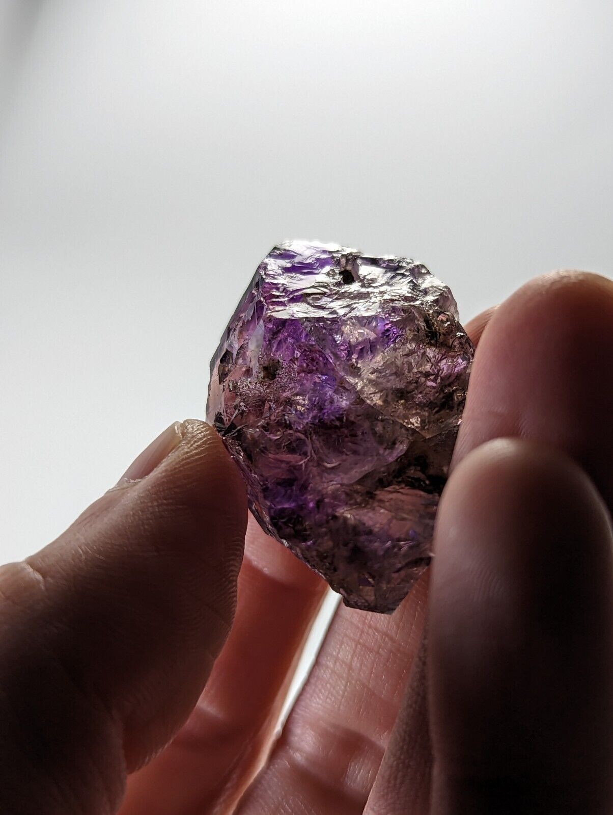 Shangaan Smoky Amethyst Quartz Chimbuku Mine Zimbabwe Hematite Inclusions - Collectibles:Rocks Fossils &