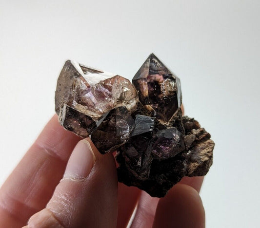Shangaan Smoky Amethyst Quartz Cluster Chimbuku Mine Zimbabwe - Collectibles:Rocks Fossils & Minerals:Crystals Mineral