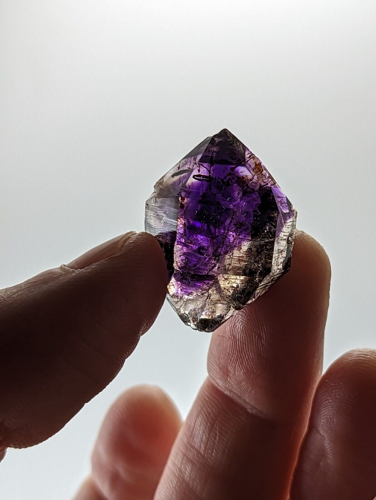 Shangaan Smoky Amethyst Quartz Crystal Chimbuku Mine Zimbabwe Fantastic DT - Collectibles:Rocks Fossils &