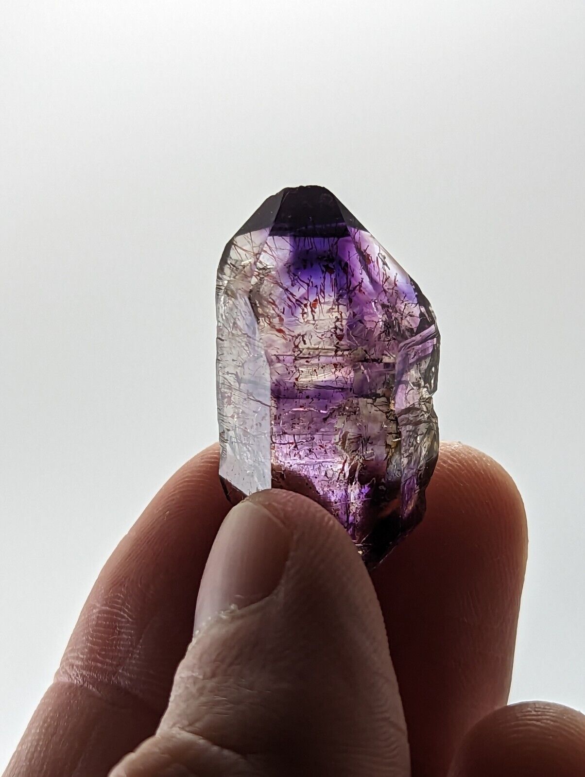Shangaan Smoky Amethyst Quartz Crystal Chimbuku Mine Zimbabwe Fantastic DT - Collectibles:Rocks Fossils &