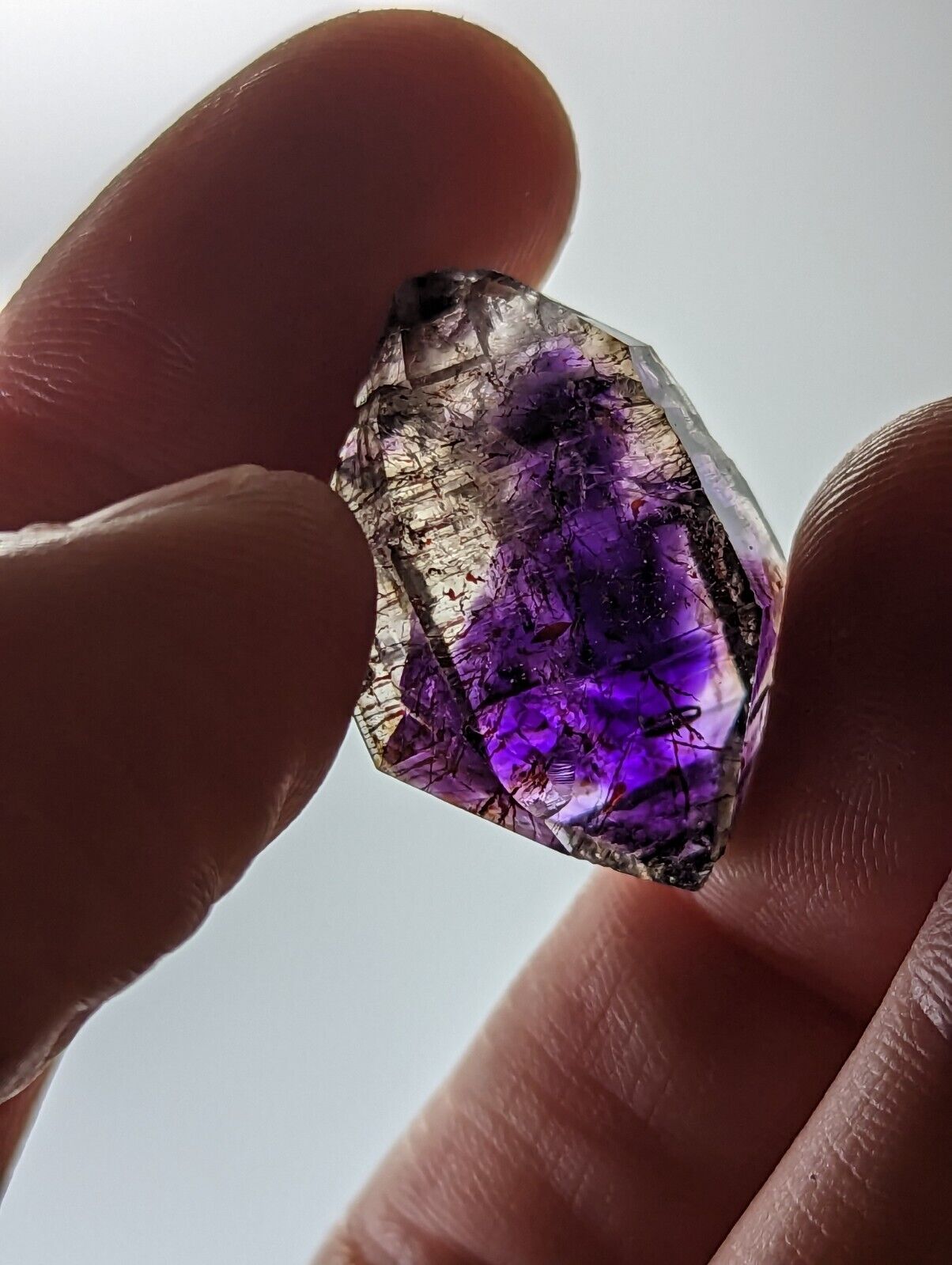 Shangaan Smoky Amethyst Quartz Crystal Chimbuku Mine Zimbabwe Fantastic DT - Collectibles:Rocks Fossils &