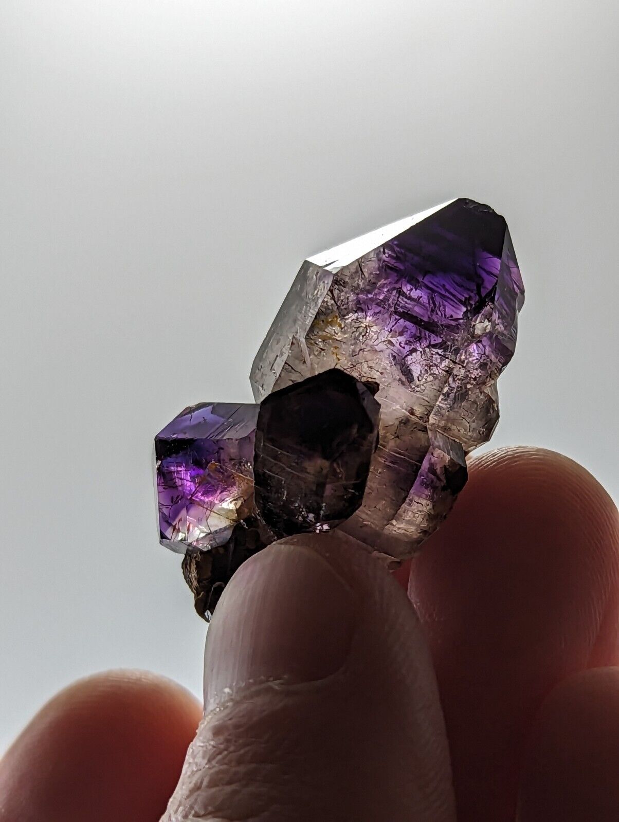Shangaan Smoky Amethyst Quartz Crystal from Chimbuku Mine Zimbabwe Fantastic - Collectibles:Rocks Fossils &