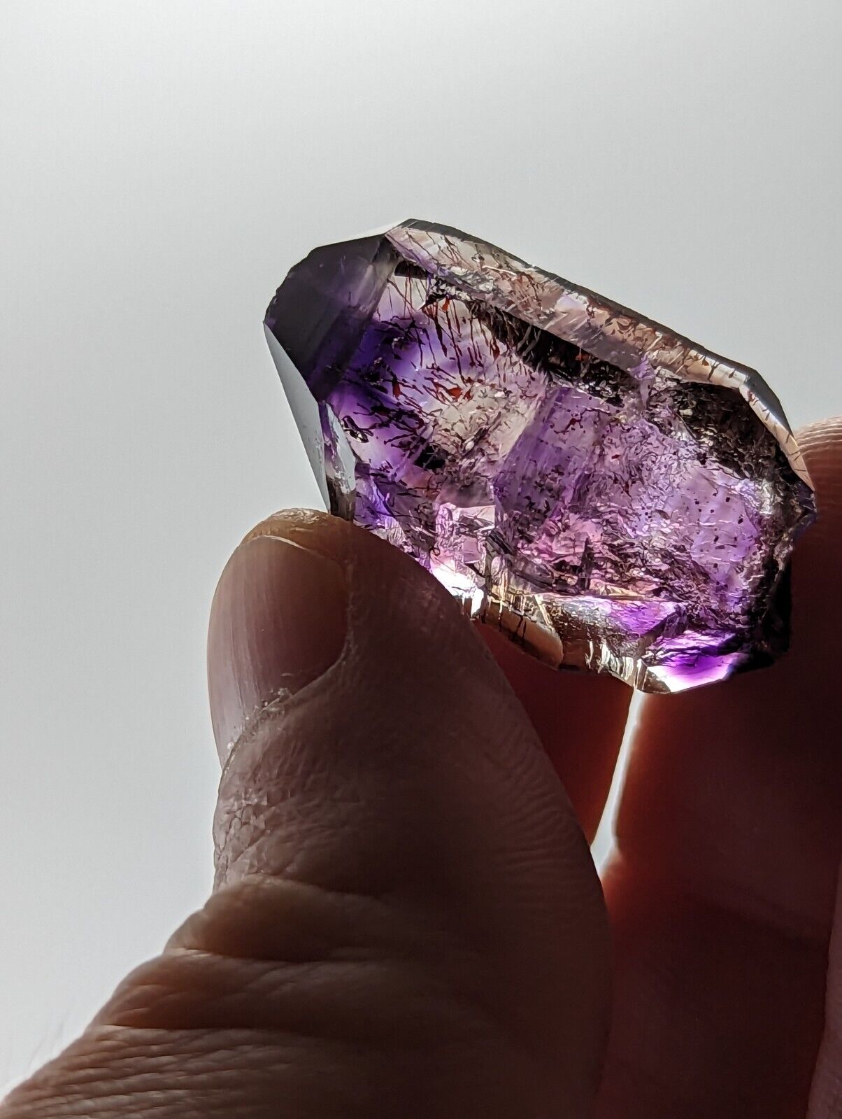 Shangaan Smoky Amethyst Quartz Crystal Chimbuku Mine Zimbabwe Fantastic DT - Collectibles:Rocks Fossils &