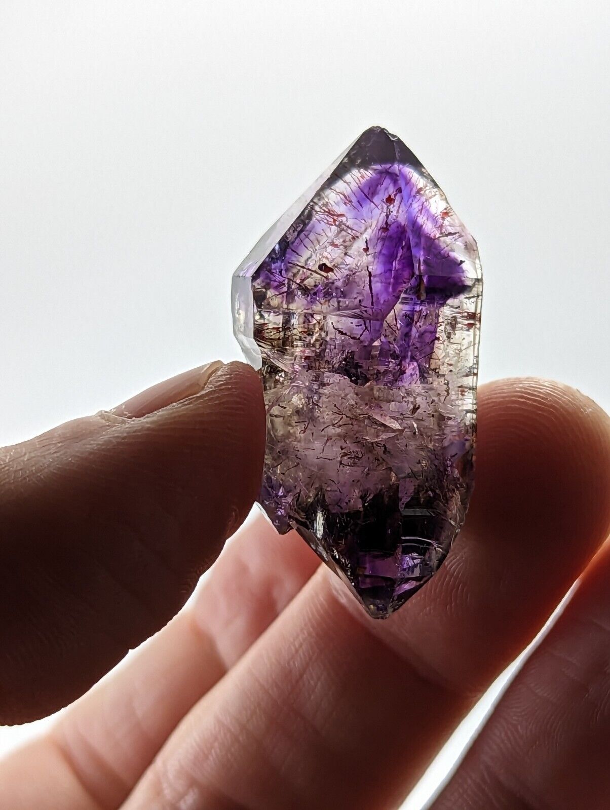 Shangaan Smoky Amethyst Quartz Crystal Chimbuku Mine Zimbabwe Fantastic DT - Collectibles:Rocks Fossils &
