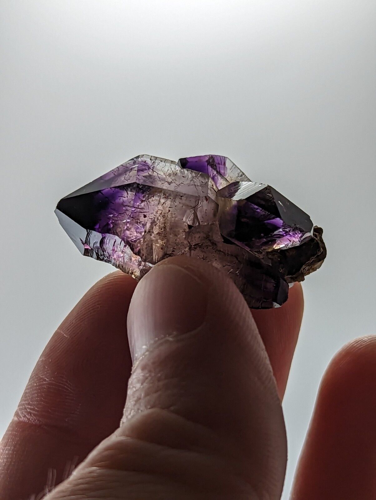 Shangaan Smoky Amethyst Quartz Crystal from Chimbuku Mine Zimbabwe Fantastic - Collectibles:Rocks Fossils &