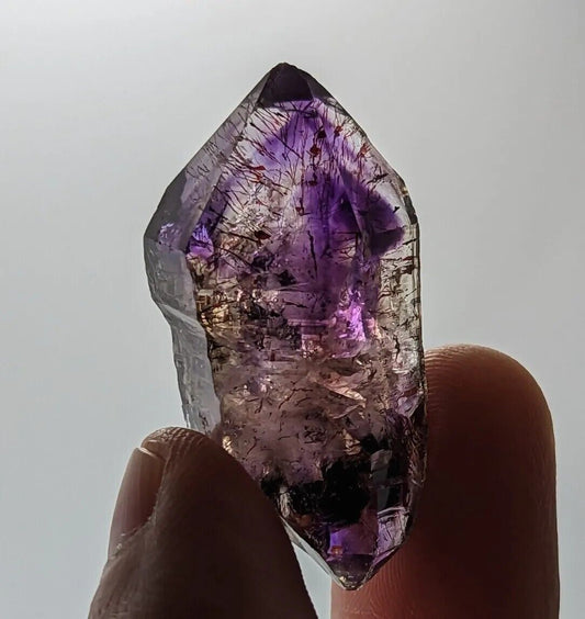 Shangaan Smoky Amethyst Quartz Crystal Chimbuku Mine Zimbabwe Fantastic DT - Collectibles:Rocks Fossils &