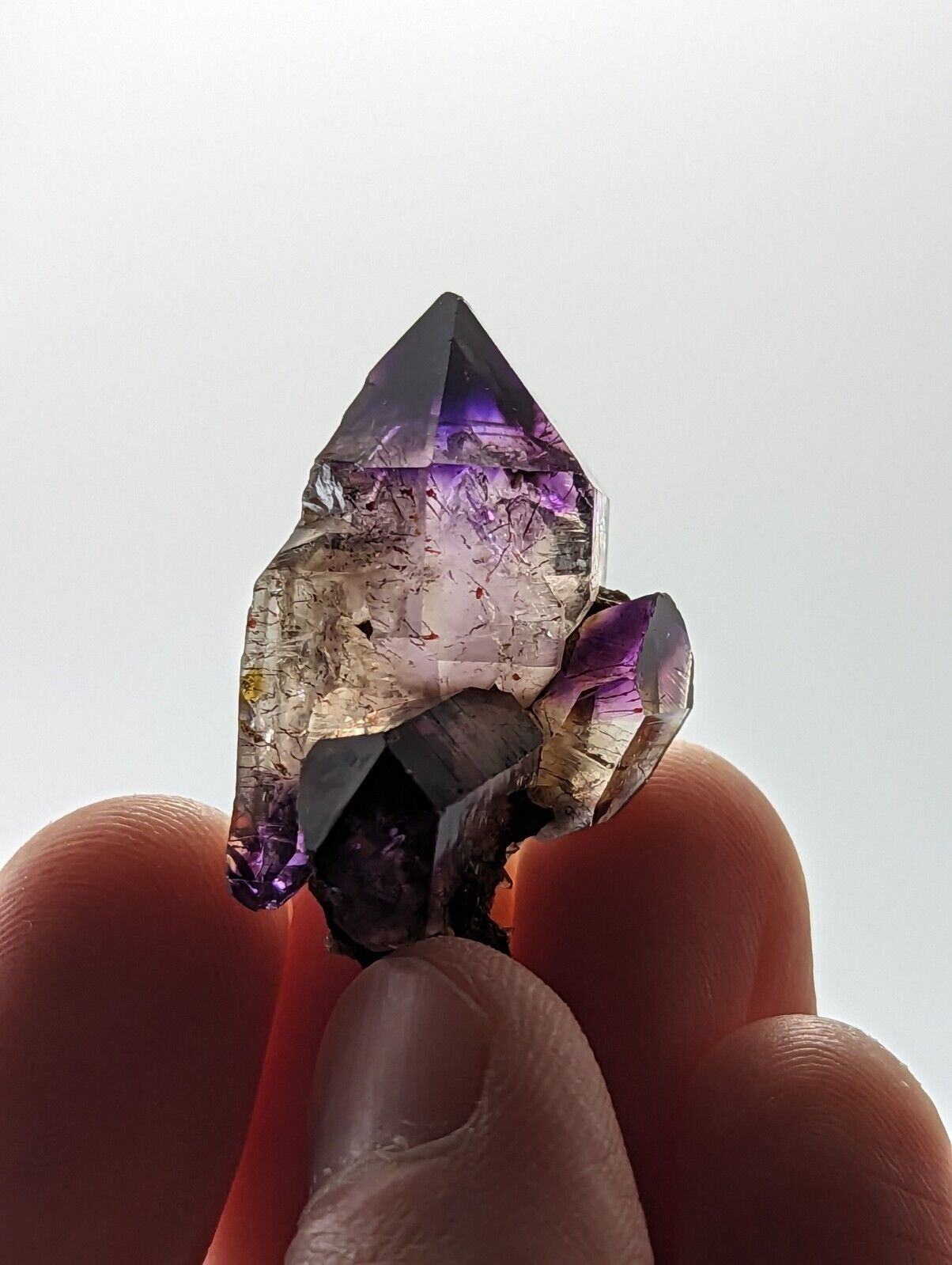 Shangaan Smoky Amethyst Quartz Crystal from Chimbuku Mine Zimbabwe Fantastic - Collectibles:Rocks Fossils &