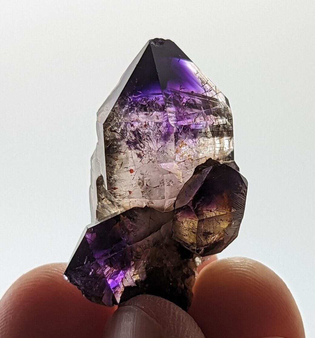 Shangaan Smoky Amethyst Quartz Crystal from Chimbuku Mine Zimbabwe Fantastic - Collectibles:Rocks Fossils &