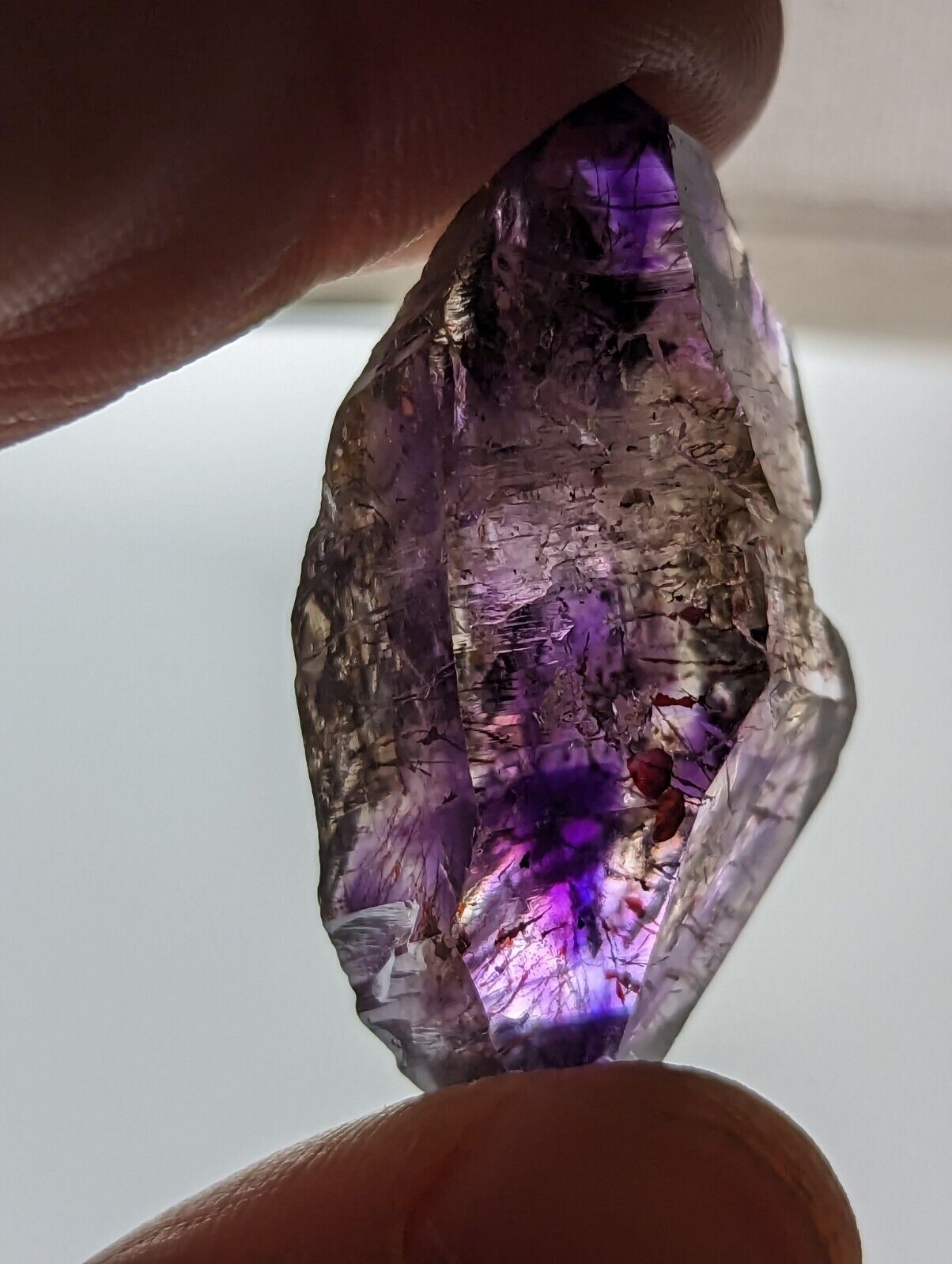 Shangaan Smoky Amethyst Quartz Crystal Chimbuku Mine Zimbabwe Fantastic DT - Collectibles:Rocks Fossils &