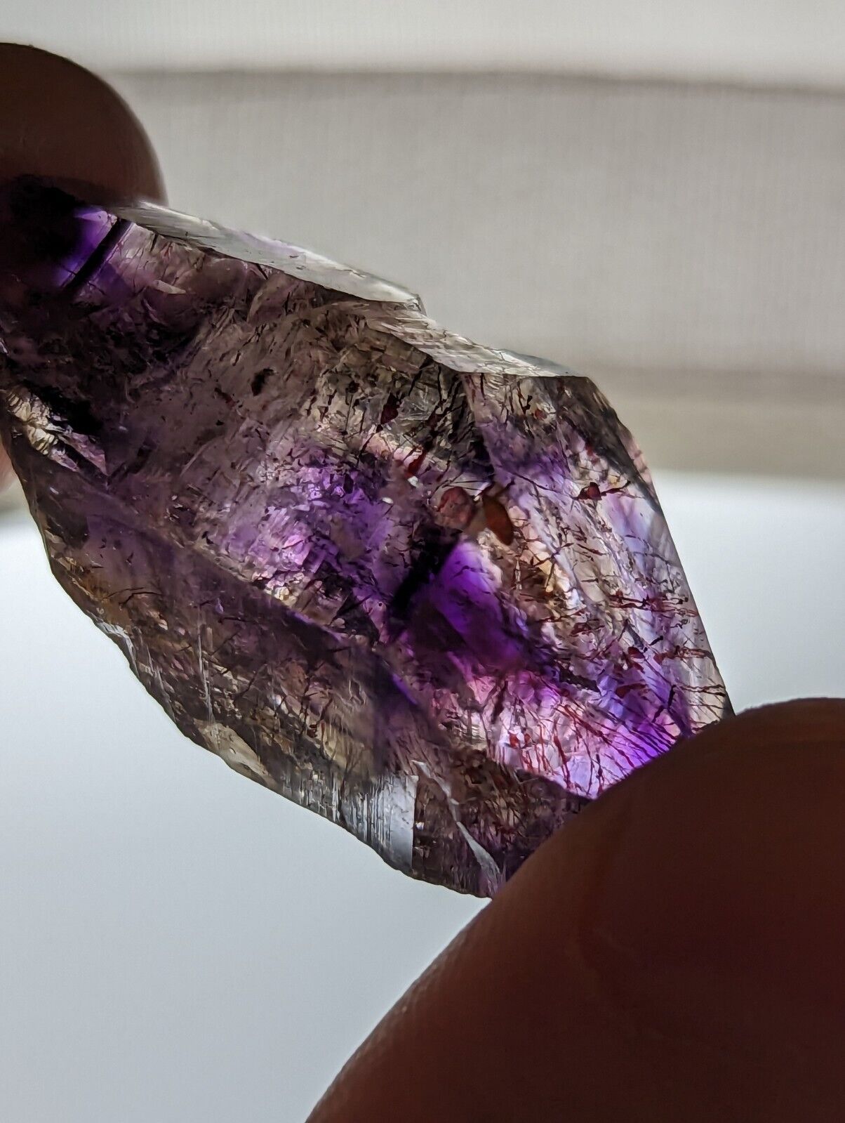 Shangaan Smoky Amethyst Quartz Crystal Chimbuku Mine Zimbabwe Fantastic DT - Collectibles:Rocks Fossils &