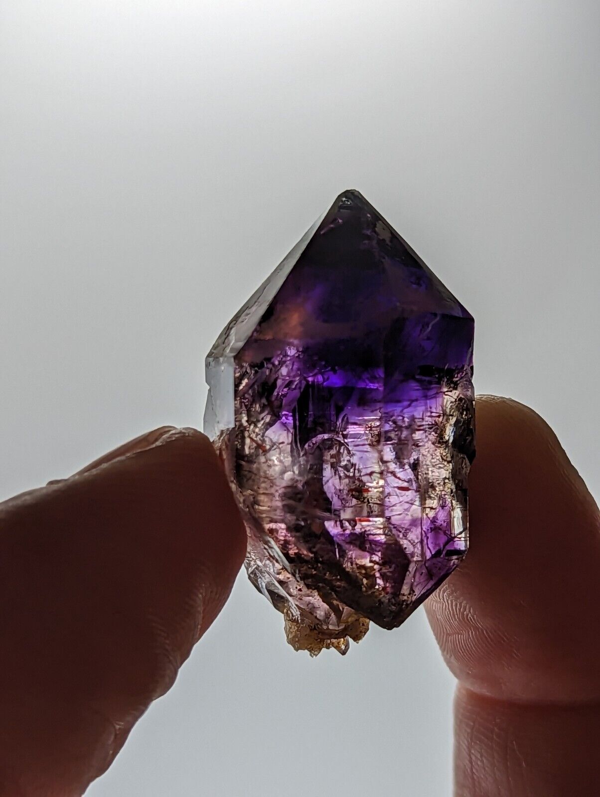 Shangaan Smoky Amethyst Quartz Crystal from Chimbuku Mine Zimbabwe DT - Collectibles:Rocks Fossils & Minerals:Crystals