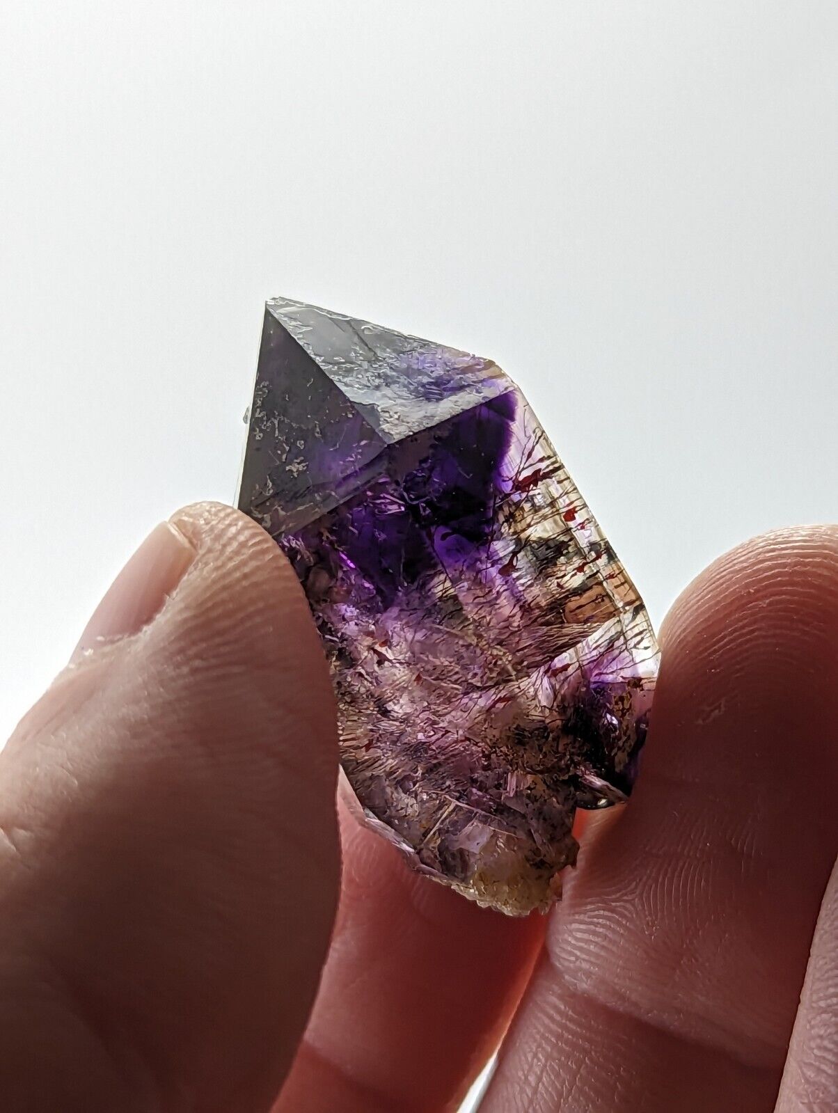Shangaan Smoky Amethyst Quartz Crystal from Chimbuku Mine Zimbabwe DT - Collectibles:Rocks Fossils & Minerals:Crystals