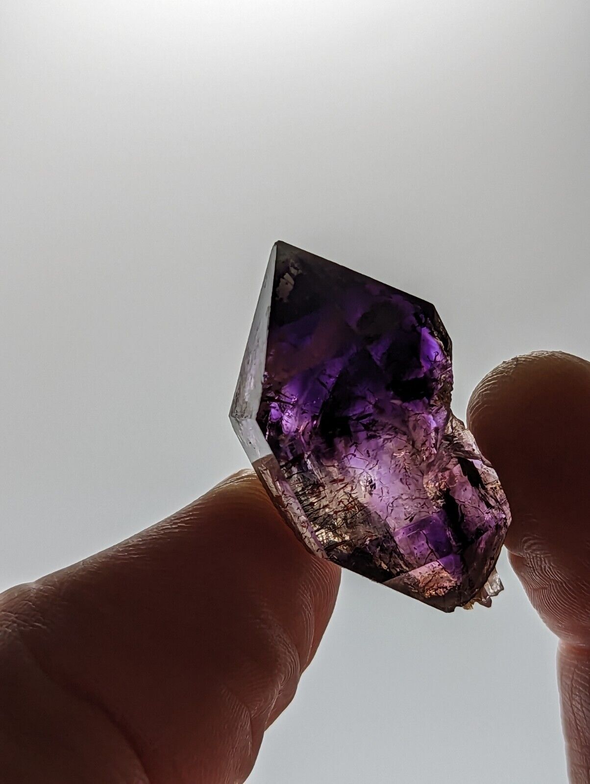 Shangaan Smoky Amethyst Quartz Crystal from Chimbuku Mine Zimbabwe DT - Collectibles:Rocks Fossils & Minerals:Crystals