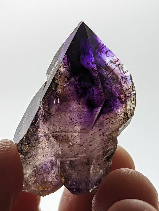 Shangaan Smoky Amethyst Quartz Crystal Scepter from Chimbuku Mine Zimbabwe - Collectibles:Rocks Fossils &
