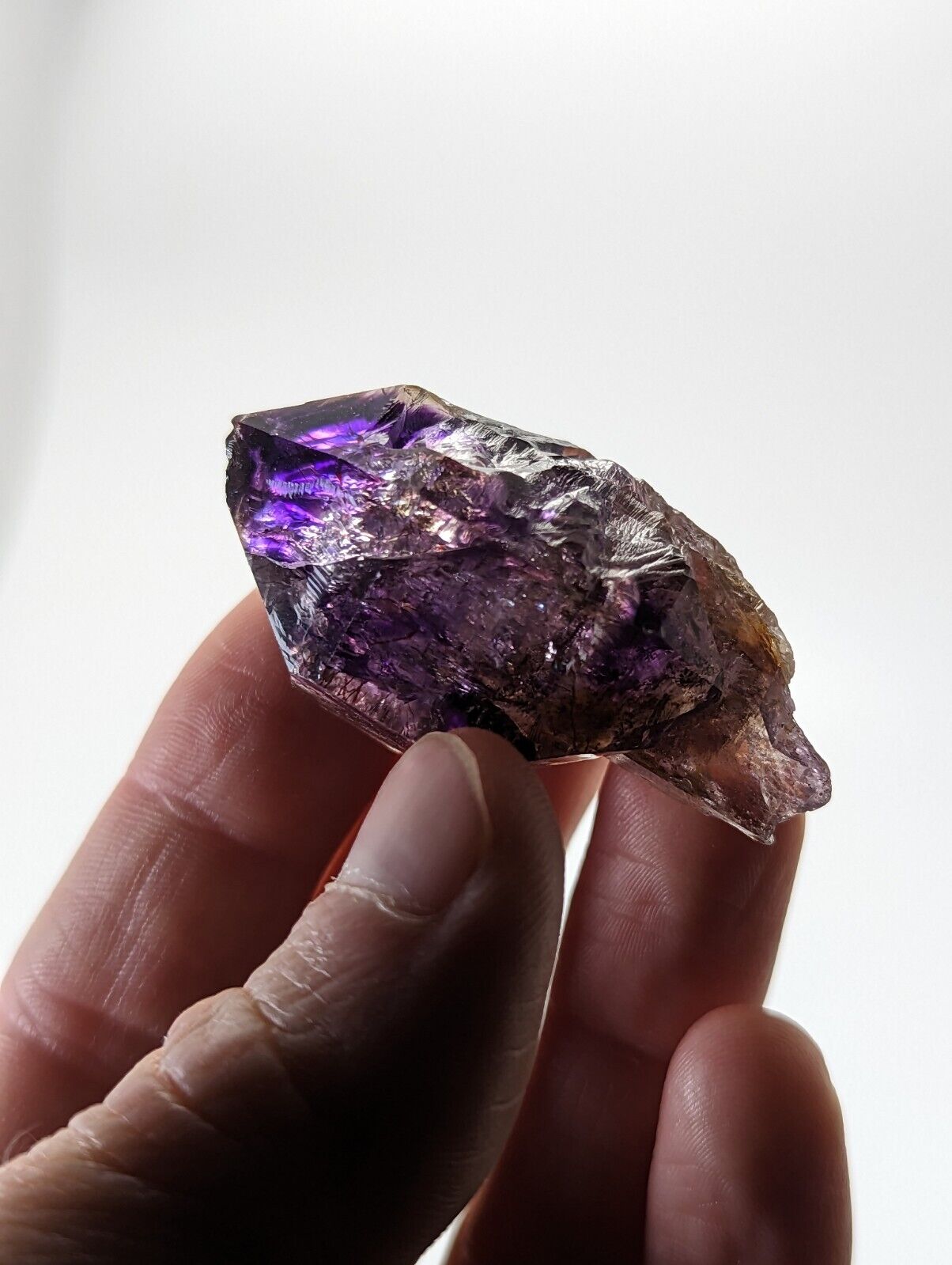 Shangaan Smoky Amethyst Quartz Scepter Chimbuku Mine Zimbabwe - Collectibles:Rocks Fossils & Minerals:Crystals Mineral