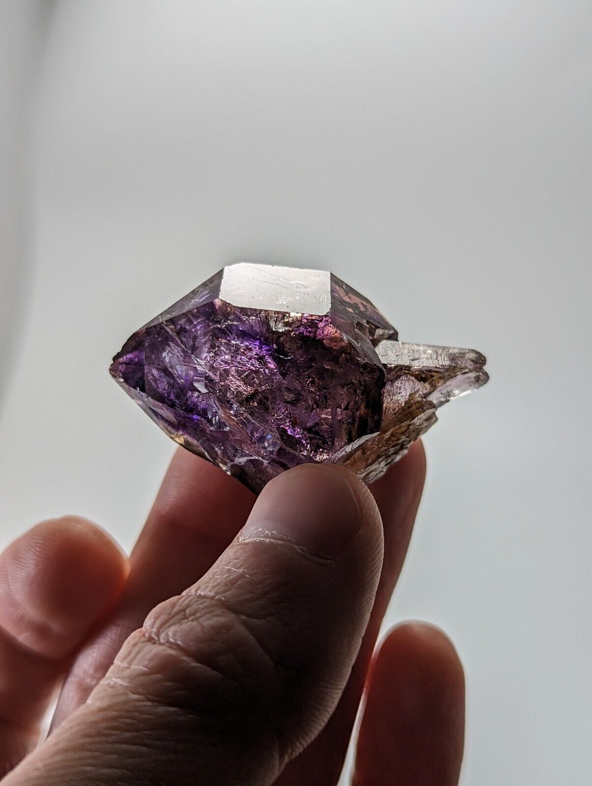 Shangaan Smoky Amethyst Quartz Scepter Chimbuku Mine Zimbabwe - Collectibles:Rocks Fossils & Minerals:Crystals Mineral