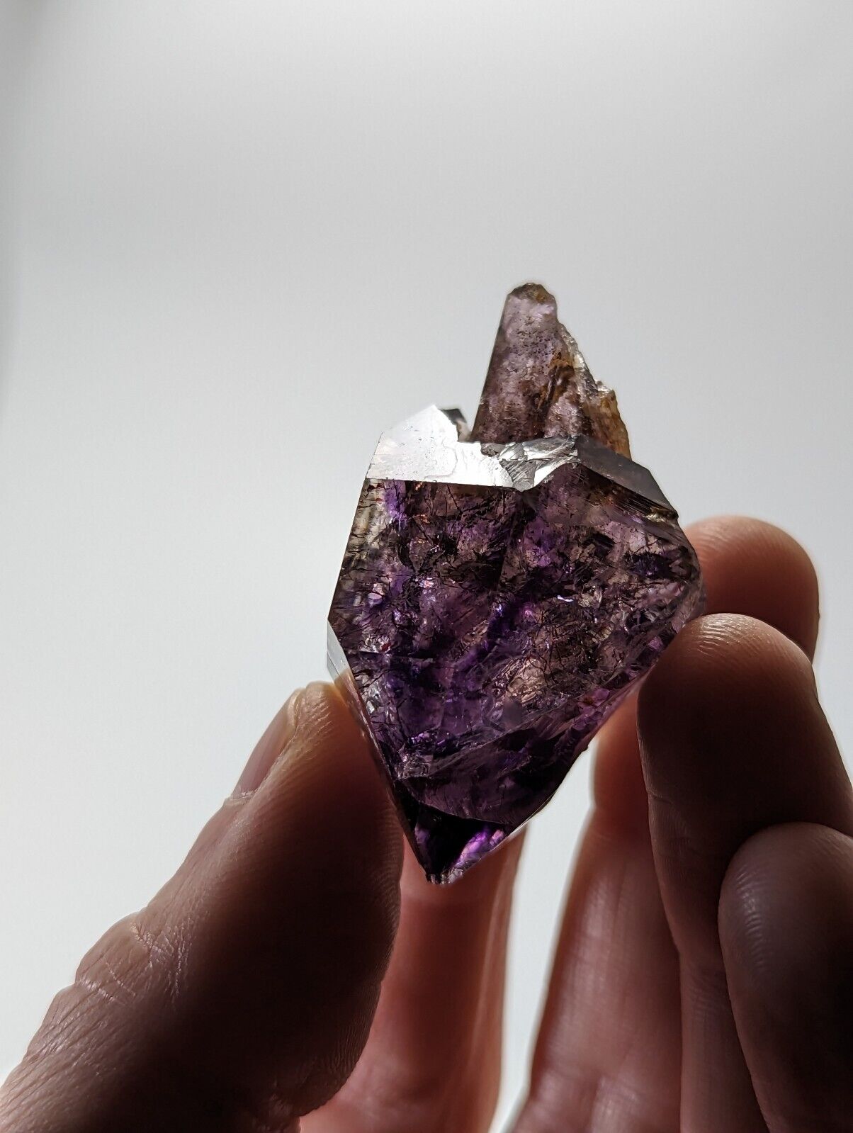 Shangaan Smoky Amethyst Quartz Scepter Chimbuku Mine Zimbabwe - Collectibles:Rocks Fossils & Minerals:Crystals Mineral