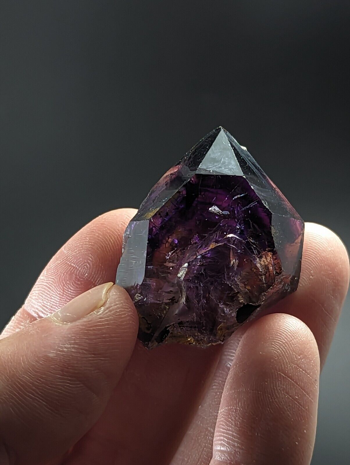 Shangaan Smoky Amethyst Scepter Quartz Chimbuku Mine Zimbabwe - Collectibles:Rocks Fossils & Minerals:Crystals Mineral