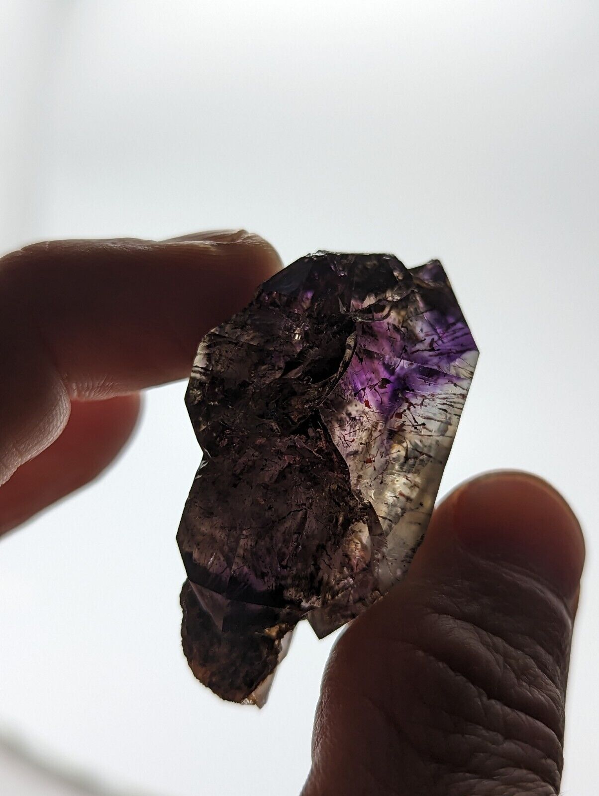 Shangaan Smoky Amethyst Scepter Quartz Chimbuku Mine Zimbabwe - Collectibles:Rocks Fossils & Minerals:Crystals Mineral