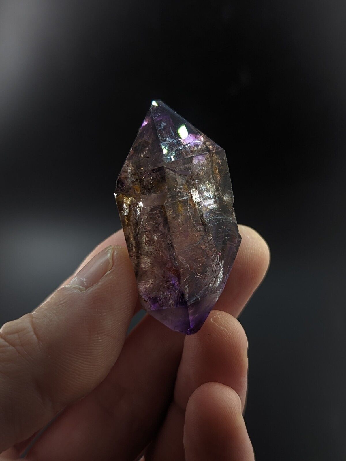 Shangaan Smoky Amethyst Scepter Quartz Chimbuku Mine Zimbabwe - Collectibles:Rocks Fossils & Minerals:Crystals Mineral