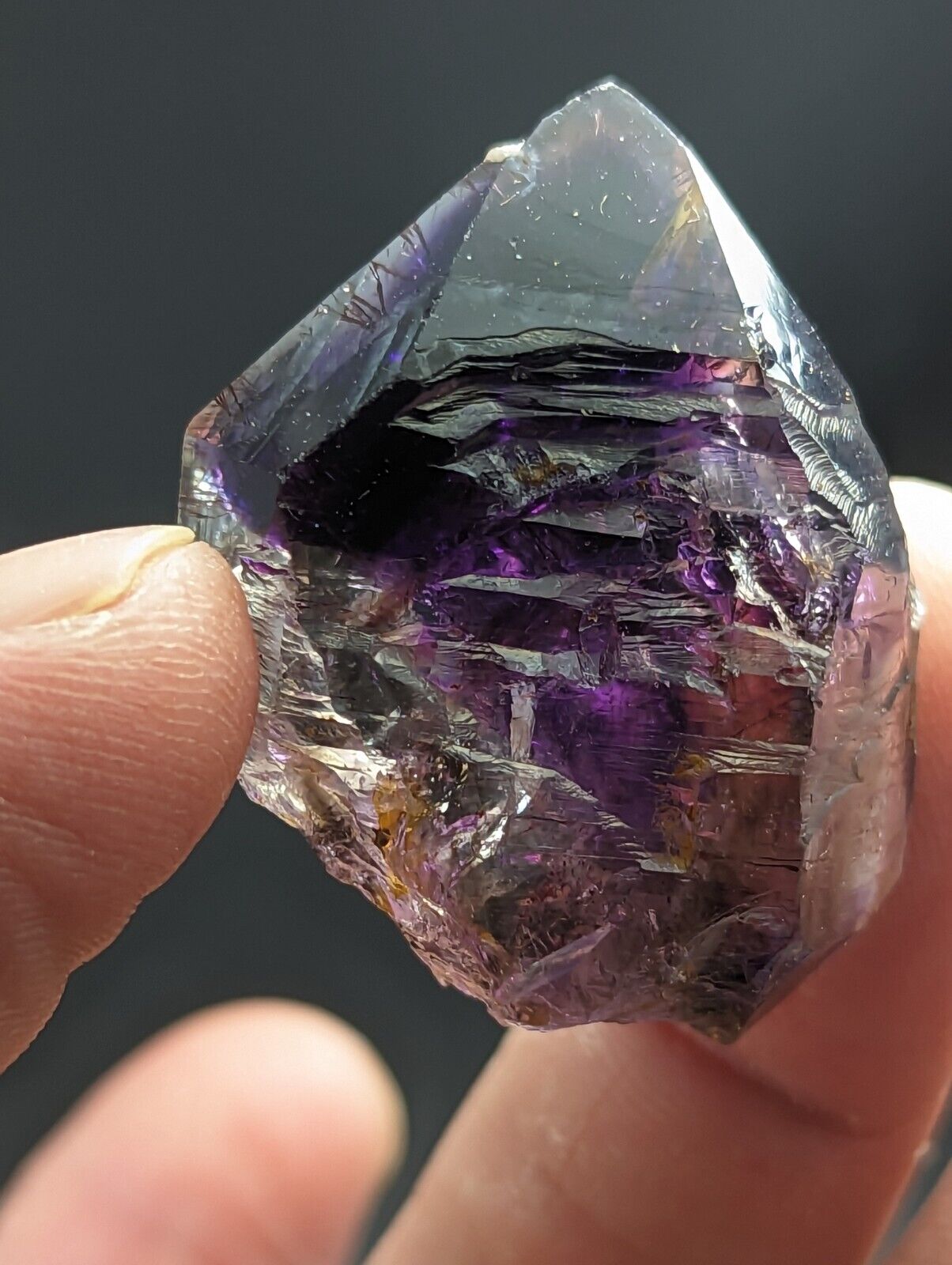 Shangaan Smoky Amethyst Scepter Quartz Chimbuku Mine Zimbabwe - Collectibles:Rocks Fossils & Minerals:Crystals Mineral