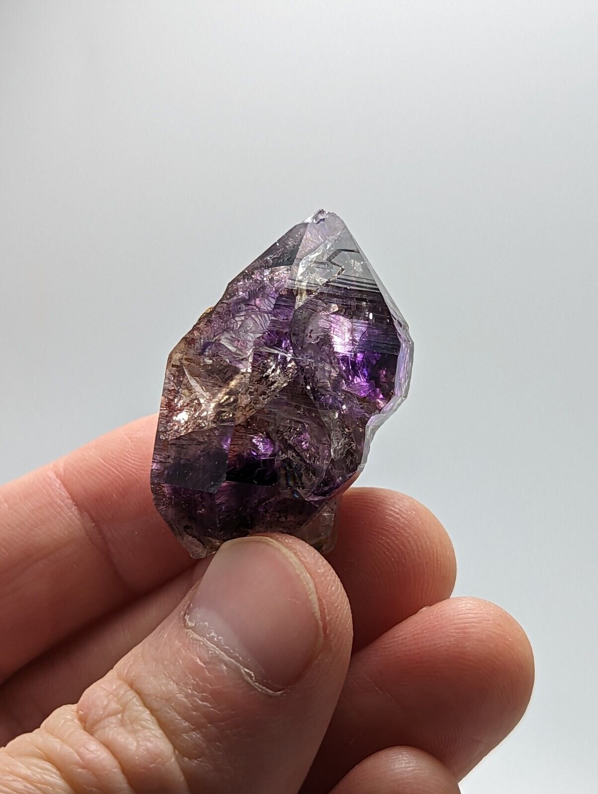 Shangaan Smoky Amethyst Scepter Quartz Chimbuku Mine Zimbabwe - Collectibles:Rocks Fossils & Minerals:Crystals Mineral