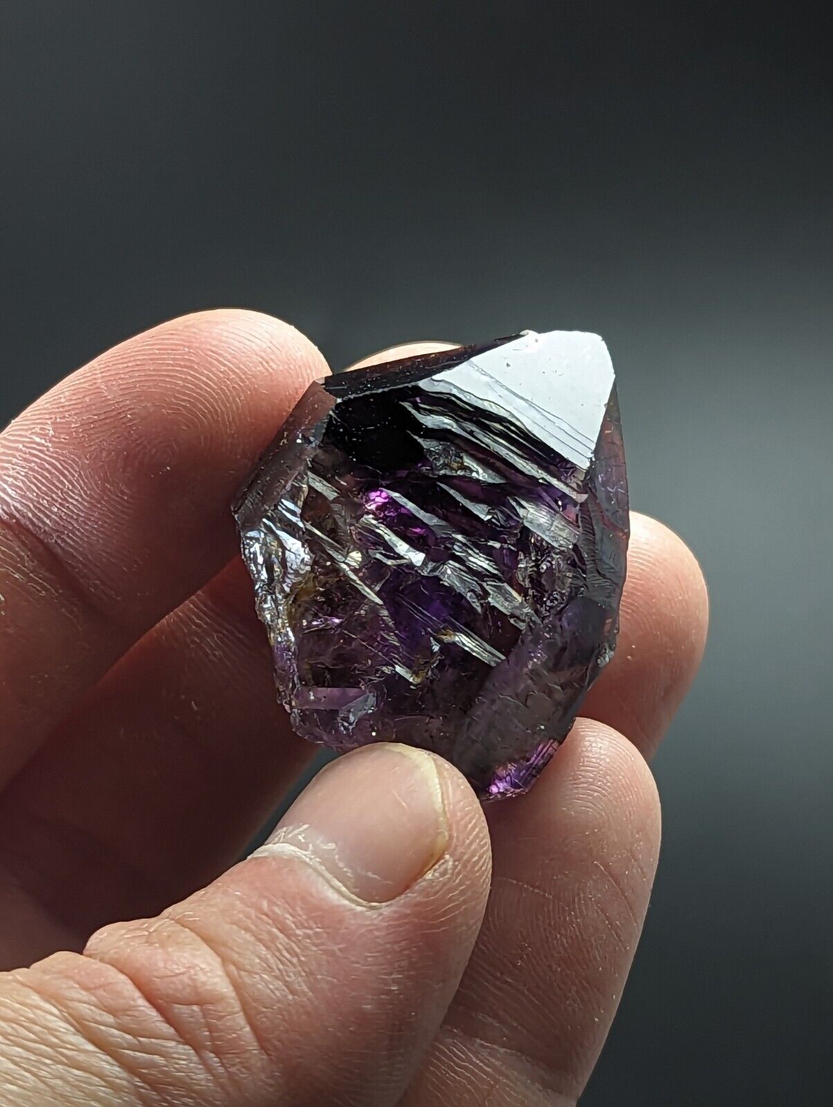 Shangaan Smoky Amethyst Scepter Quartz Chimbuku Mine Zimbabwe - Collectibles:Rocks Fossils & Minerals:Crystals Mineral