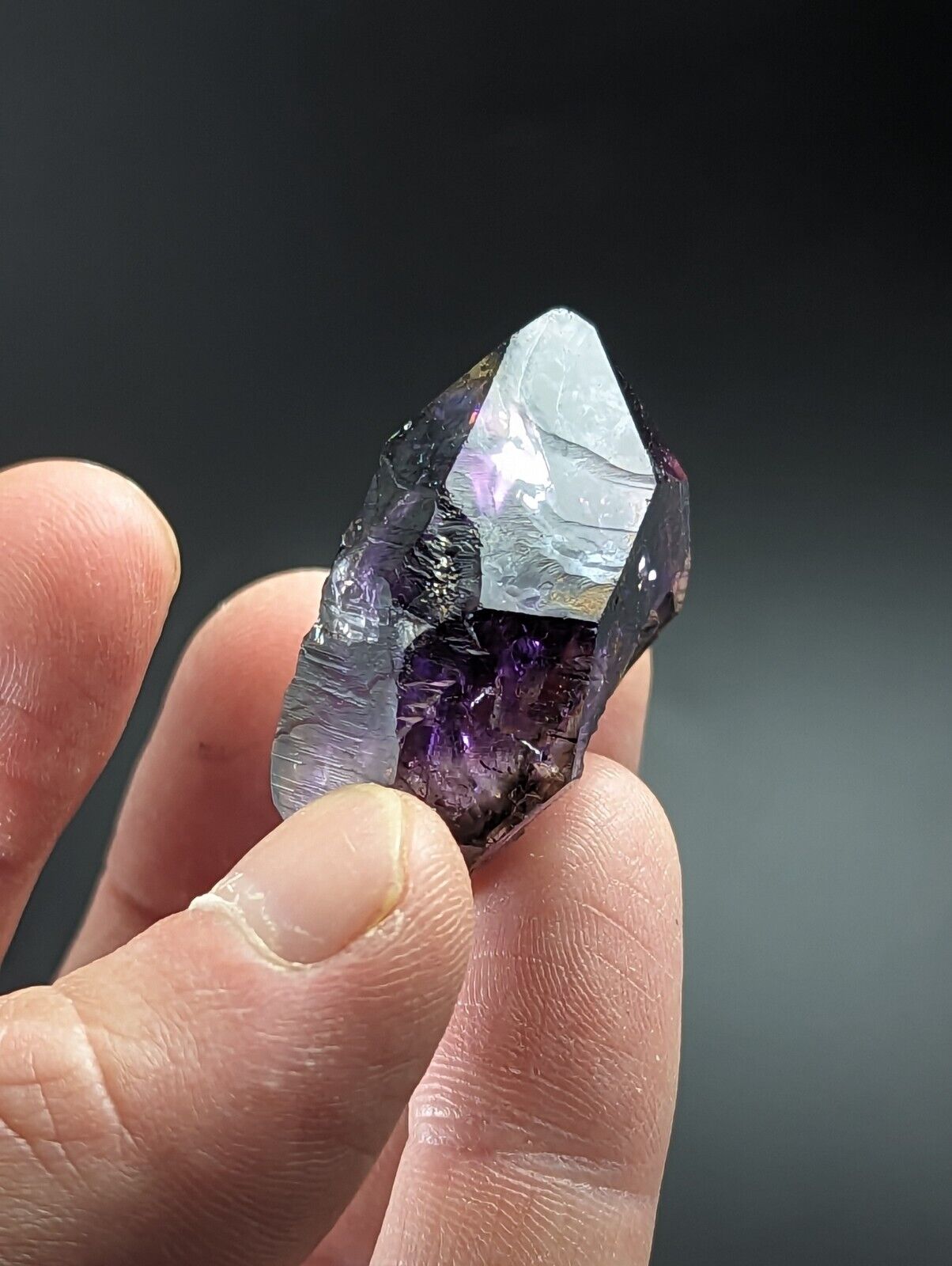Shangaan Smoky Amethyst Scepter Quartz Chimbuku Mine Zimbabwe - Collectibles:Rocks Fossils & Minerals:Crystals Mineral