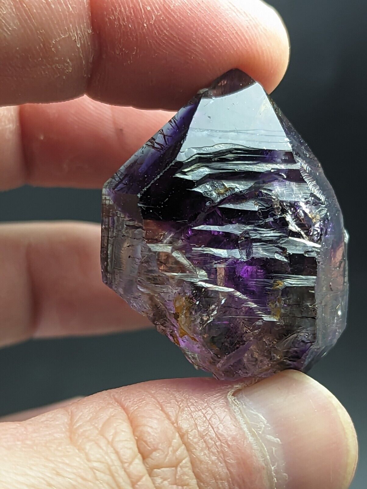Shangaan Smoky Amethyst Scepter Quartz Chimbuku Mine Zimbabwe - Collectibles:Rocks Fossils & Minerals:Crystals Mineral