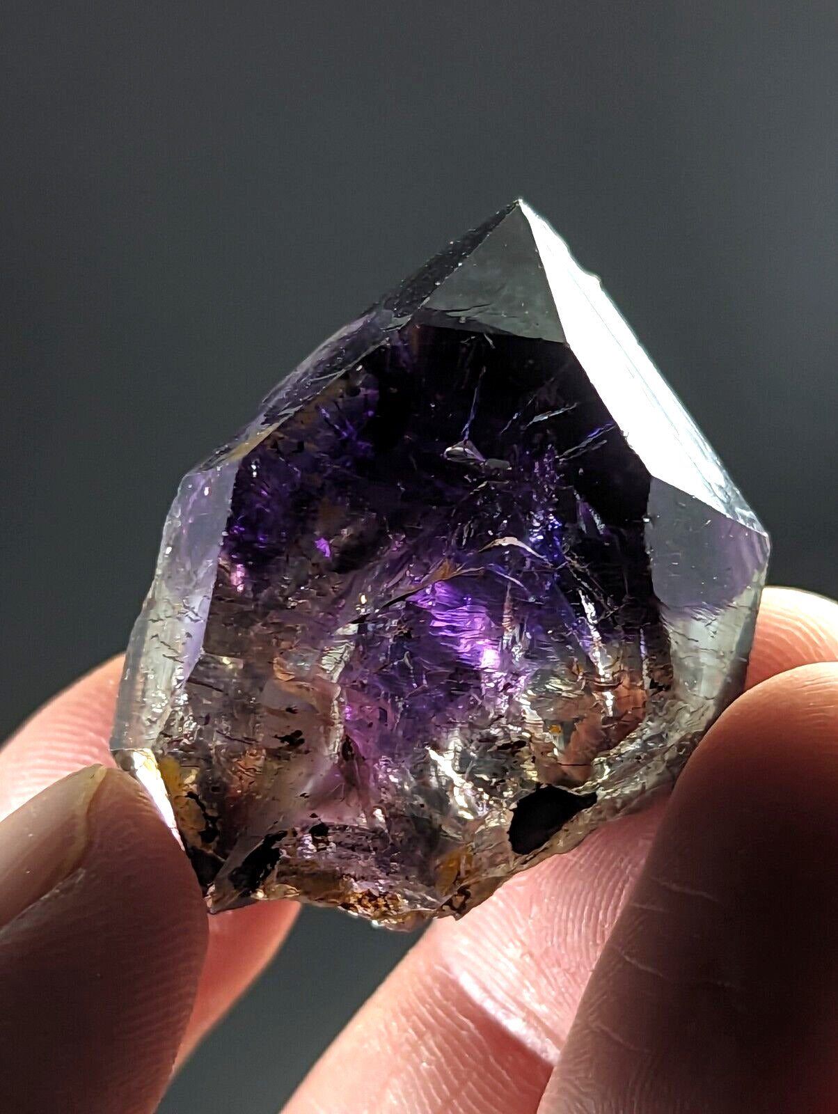 Shangaan Smoky Amethyst Scepter Quartz Chimbuku Mine Zimbabwe - Collectibles:Rocks Fossils & Minerals:Crystals Mineral