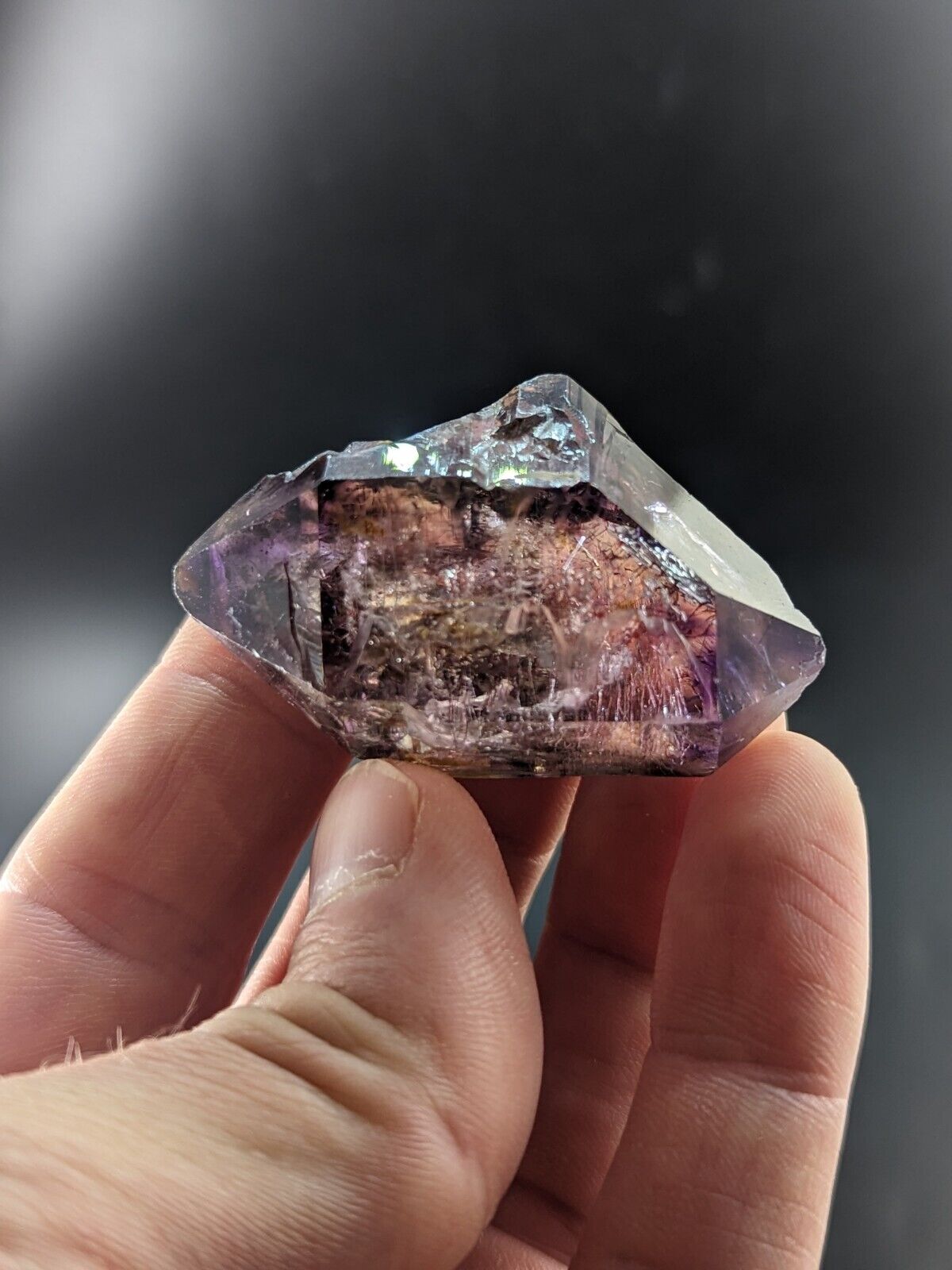 Shangaan Smoky Amethyst Scepter Quartz Chimbuku Mine Zimbabwe - Collectibles:Rocks Fossils & Minerals:Crystals Mineral