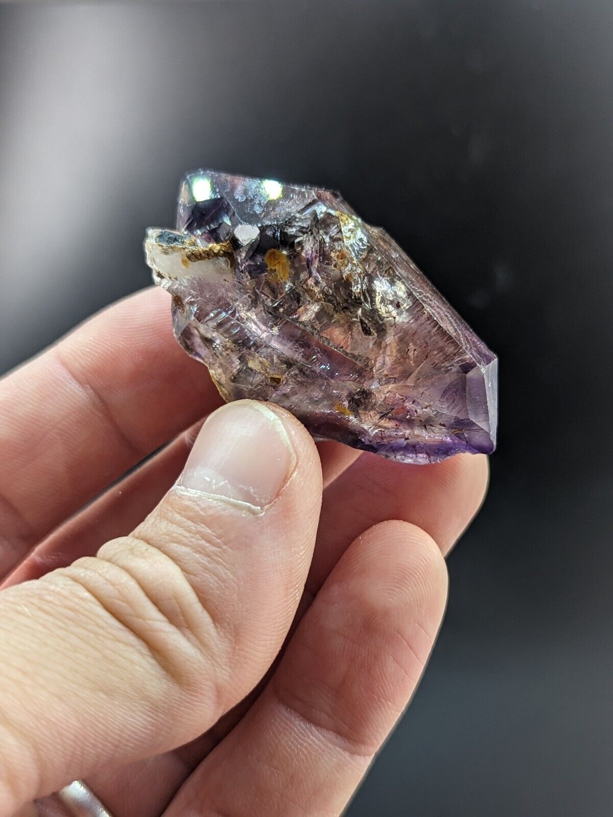 Shangaan Smoky Amethyst Scepter Quartz Chimbuku Mine Zimbabwe - Collectibles:Rocks Fossils & Minerals:Crystals Mineral