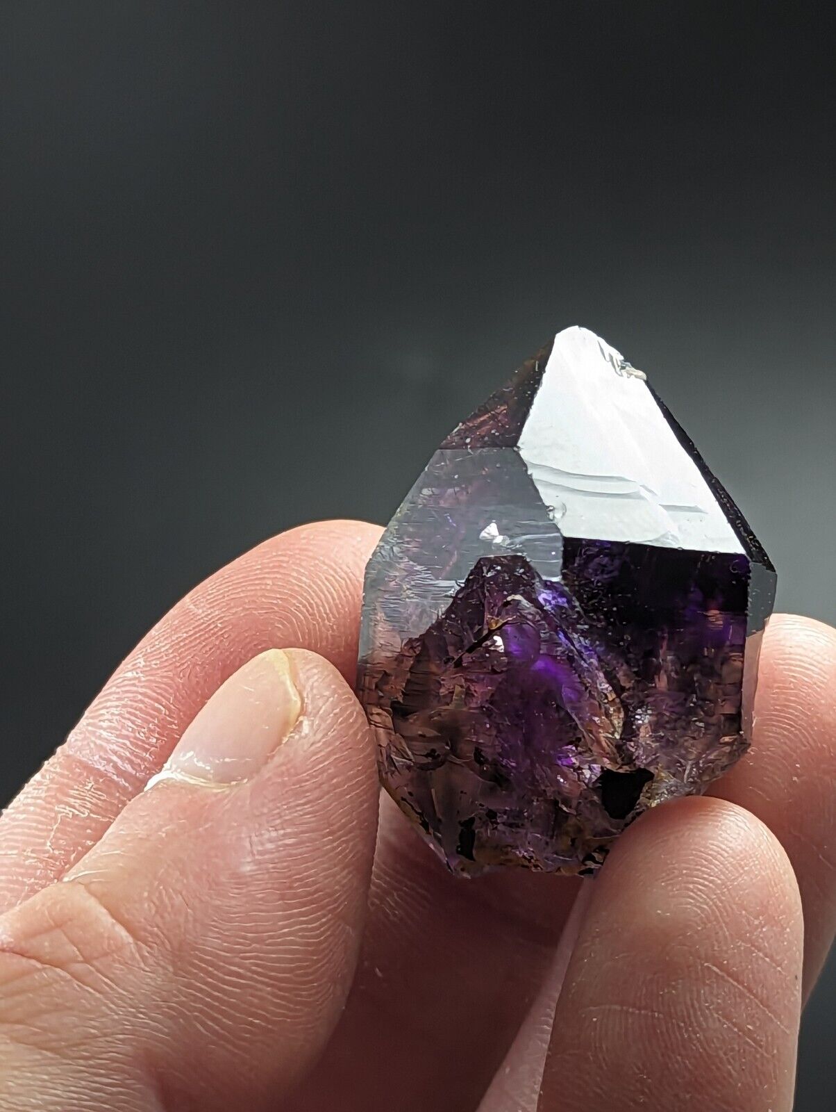 Shangaan Smoky Amethyst Scepter Quartz Chimbuku Mine Zimbabwe - Collectibles:Rocks Fossils & Minerals:Crystals Mineral