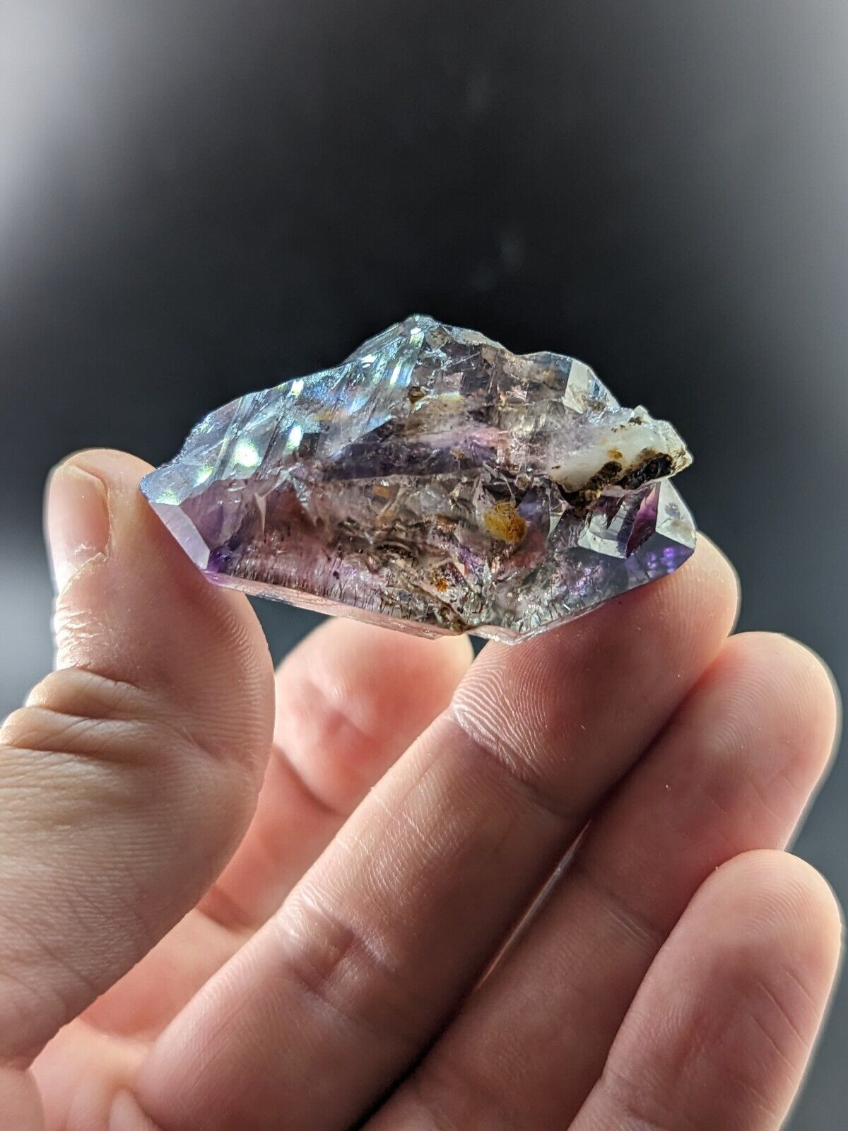 Shangaan Smoky Amethyst Scepter Quartz Chimbuku Mine Zimbabwe - Collectibles:Rocks Fossils & Minerals:Crystals Mineral