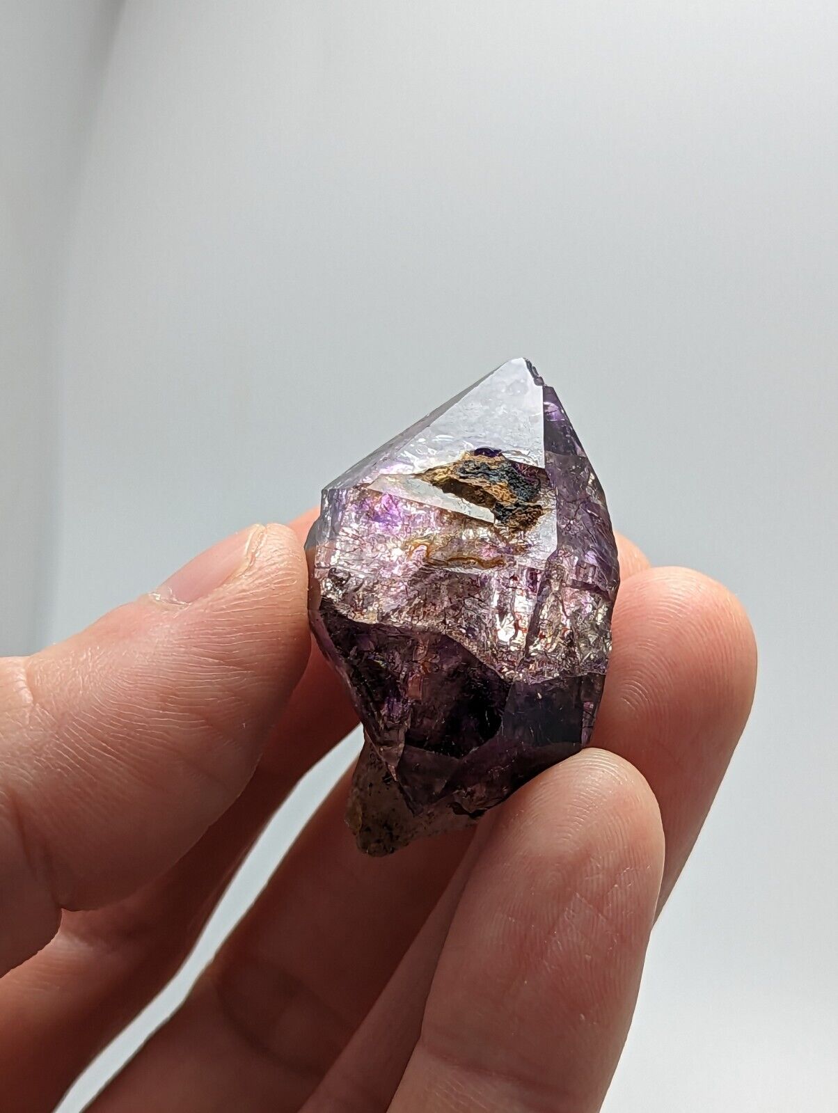 Shangaan Smoky Amethyst Scepter Quartz Chimbuku Mine Zimbabwe - Collectibles:Rocks Fossils & Minerals:Crystals Mineral