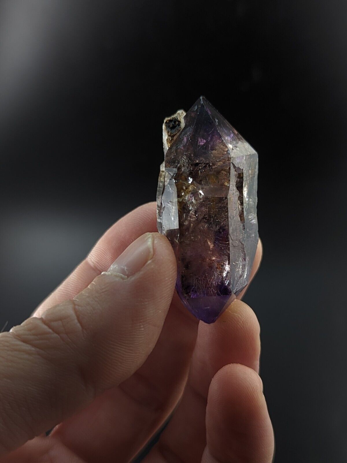 Shangaan Smoky Amethyst Scepter Quartz Chimbuku Mine Zimbabwe - Collectibles:Rocks Fossils & Minerals:Crystals Mineral
