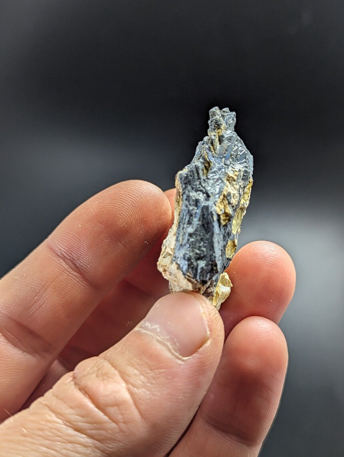 Stibnite Antimony Bluff Mine Sevier County Arkansas Very Rare and Unique - Collectibles:Rocks Fossils &