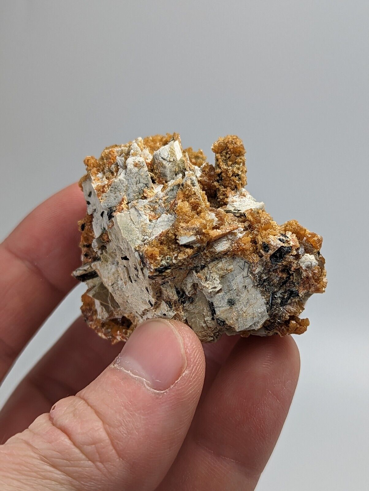 Stilbite Albite Biotite - 3M Quarry Little Rock Arkansas,VERY RARE old stock - Collectibles:Rocks Fossils &